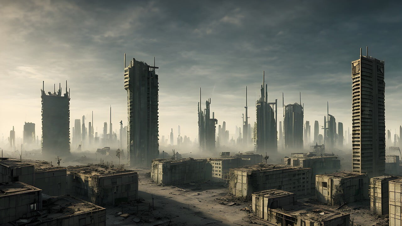 war, city, destroyed